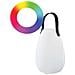 Lampada Led Multicolore Ricaricabile Da Tavolo Con Maniglia E Telecomando - Foto miniatura 1
