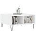 Tavolino Da Salotto Bianco 60x60x30 Cm In Legno Multistrato - Foto miniatura 3
