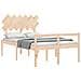 Letto per Anziani con Testiera Double in Legno Massello - Foto miniatura 5