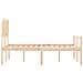 Letto per Anziani con Testiera Double in Legno Massello - Foto miniatura 8