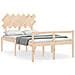 Letto per Anziani con Testiera Double in Legno Massello - Foto miniatura 1