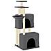 Albero Per Gatti Con Tiragraffi In Sisal Grigio Scuro 122 Cm - Foto miniatura 1