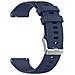 Cinturino Per Orologio In Silicone Con Motivo A Griglia Per Samsung Watch 4 Darkblue Xl - Foto miniatura 1