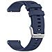 Cinturino Per Orologio In Silicone Con Motivo A Griglia Per Samsung Watch 4 Darkblue Xl - Foto miniatura 3
