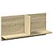 Mobile A Parete 70x16,5x30cm Rovere Sonoma In Legno Multistrato - Foto miniatura 2
