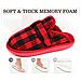 Pantofole In Morbida Schiuma Di Memoria - Rosso E Nero, Misura 36 - Foto miniatura 4