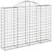 Cesti Gabbioni ad Arco 18 pz 200x30x140/160 cm Ferro Zincato - Foto miniatura 6
