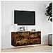Mobile TV a Parete con Luci LED Rovere Fumo 100x31x45 cm - Foto miniatura 2