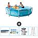 Piscina Fuori Terra - In Giro - 305x305x76 Cm - Blu - Include Accessori Coordinati Cb6 - Foto miniatura 1