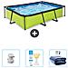 Piscina Fuori Terra - Rettangolo - 300x200x65 Cm - Groen - Include Accessori Coordinati Cb74 - Foto miniatura 1