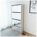 Lusso Casadino -  Scarpiera A 4 Strati Con Specchio Bianca 63x17x134 Cm - Foto miniatura 5