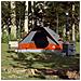 Tenda da Campeggio a Cupola 2 Persone Grigio e Arancione - Foto miniatura 2