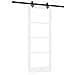 "Set di Porte Scorrevoli  con Set Hardware ""ORKDAL"" Bianco in Legno Massello e Vetro, Porta Interna  con Vetro ""ORKDAL"" Bianco 83x211x4 cm" - Foto miniatura 1