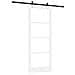 "Set di Porte Scorrevoli  con Set Hardware ""ORKDAL"" Bianco in Legno Massello e Vetro, Porta Interna  con Vetro ""ORKDAL"" Bianco 83x211x4 cm" - Foto miniatura 6
