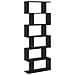 Mobile per Libri Rovere Nero 70x24x193.5 cm Legno Ingegnerizzato - Foto miniatura 1