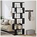 Mobile per Libri Rovere Nero 70x24x193.5 cm Legno Ingegnerizzato - Foto miniatura 2