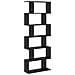 Mobile per Libri Rovere Nero 70x24x193.5 cm Legno Ingegnerizzato - Foto miniatura 7