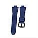 Cinturino In Silicone Compatibile Con Michael Kors Mk8184 8729 9020 Con Attacco Convesso Darkblue - Foto miniatura 3