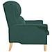 poltrona Verde scuro 76 x 94 x 102 cm Velluto - Foto miniatura 5
