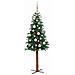 Albero di Natale snodato con 150 LED con supporto Verde 150 cm - Foto miniatura 3