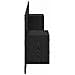 Testata con Comodino 3 pcs Rovere Nero Legno multistrato - Foto miniatura 8