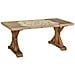Tavolo In Legno Marrone 120,5x60,5x50,5h - Foto miniatura 1