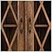 Vetrina In Legno E Vetro Rifinita Artigianalmente Con 2 Ante Marrone 90x40x183 - Foto miniatura 7