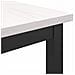 tavolo Bianco 100 x 50 x 91 cm Legno ingegnerizzato e acciaio - Foto miniatura 8