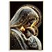Stampa Su Tela Laccata Maternity Madonna Con Bambino In Oro Con Cornice Dorata - Foto miniatura 1