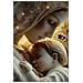 Stampa Su Tela Laccata Maternity Madonna Con Bambino In Oro Con Cornice Dorata - Foto miniatura 3