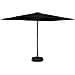 Ombrello da giardino 200 x 300 cm Poliestere Rettangolare Nero - Foto miniatura 1