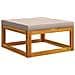 Poggiapiedi modulare con cuscini 100 % poliestere Solid-Acacia - Foto miniatura 1