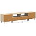 Mobile TV LED a 5 pezzi Rovere Sonoma Legno ingegnerizzato - Foto miniatura 4