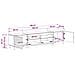Mobile TV LED a 5 pezzi Rovere Sonoma Legno ingegnerizzato - Foto miniatura 5