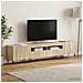 Mobile TV LED a 5 pezzi Rovere Sonoma Legno ingegnerizzato - Foto miniatura 7