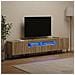 Mobile TV LED a 5 pezzi Rovere Sonoma Legno ingegnerizzato - Foto miniatura 9