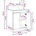 Set di mobili per il bagno Rovere Sonoma Legno ingegnerizzato - Foto miniatura 2