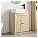 Set di mobili per il bagno Rovere Sonoma Legno ingegnerizzato - Foto miniatura 4