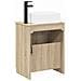 Set di mobili per il bagno Rovere Sonoma Legno ingegnerizzato - Foto miniatura 9