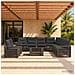 Set Divano da Giardino 10 pz Grigio e Grigio Scuro polyrattan - Foto miniatura 10