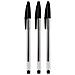 Set 3 Penne A Sfera Bic Cristal Original Penna Inchiostro Nero Punta 1 Mm - Foto miniatura 1