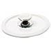 Coperchio In Vetro Con Bordo Bianco In Silicone 16 Cm - Foto miniatura 1