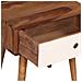 Comodino In Legno Massello Di Sheesham 45x30x45 Cm - Foto miniatura 5