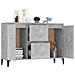Credenza Grigio Cemento 104x35x70 cm in Legno Multistrato - Foto miniatura 3