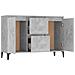Credenza Grigio Cemento 104x35x70 cm in Legno Multistrato - Foto miniatura 4
