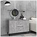 Credenza Grigio Cemento 104x35x70 cm in Legno Multistrato - Foto miniatura 1