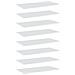 Ripiani per Libreria 8pz Bianco Lucido 80x40x1,5cm Multistrato - Foto miniatura 1