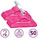 Set Appendiabiti 50 pz Antiscivolo Rosa in Velluto - Foto miniatura 1