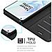 Custodia Compatibile Con Oneplus 8 Pro In Nero Carbone - Coperchio Protettiva Con Chiusura Magnetica, Funzione Stand E Tasca Per Le Carte - Foto miniatura 5