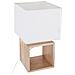Lampada Da Tavolo Con Paralume Quadrato, 32 Cm, Bianco - Foto miniatura 1